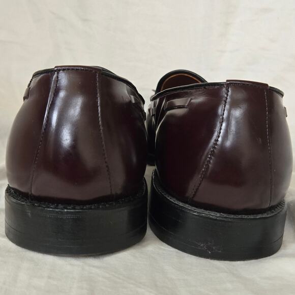 Allen Edmonds Men's Size 14 AA Grayson Tassel Loafers Cordovan Burgundy - Picture 5 of 10